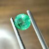 Natural Emerald 0.25 Carat | 4.3mm Round Cut Strong Vivid Green Gemstone 0.25 Carat 4.3mm Emerald Size Reference on Hand Minimalist Ring