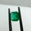 Natural Zambian Emerald 0.50 Carat | Square Cut Dark Green Minimalist Gemstone 0.50 Carat Dainty Emerald Size Reference on Hand