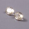 Back View of Pavilion Facets on Oval Yellow Aquamarine