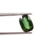 Side Profile of Cushion Cut Green Tourmaline Facets