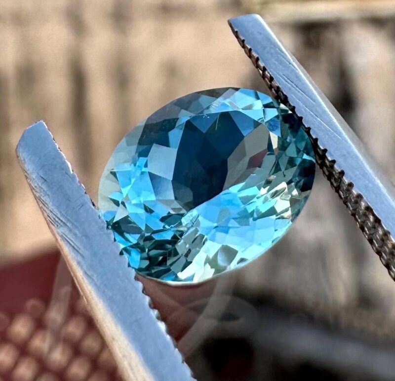 Oval Aquamarine Custom Artisan Silver Ring Design Inspiration
