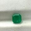 Natural Zambian Emerald 0.50 Carat | Square Cut Dark Green Minimalist Gemstone Side Profile of 0.50 Carat Square Cut Zambian Emerald