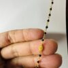 Traditional Black Beads on 18k Gold Mangalsutra Chain