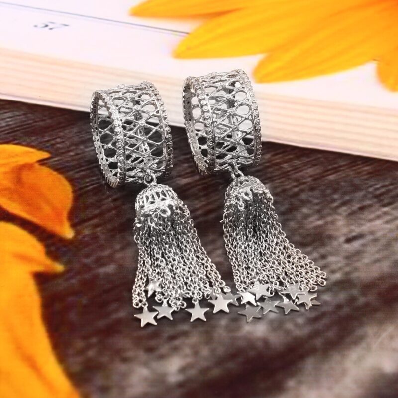 Side Profile of Textured Sterling Silver Blister Ring Band