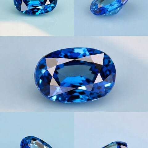 Royal Blue Radiance – Lab-Grown Oval Cut Gemstone (2ct)