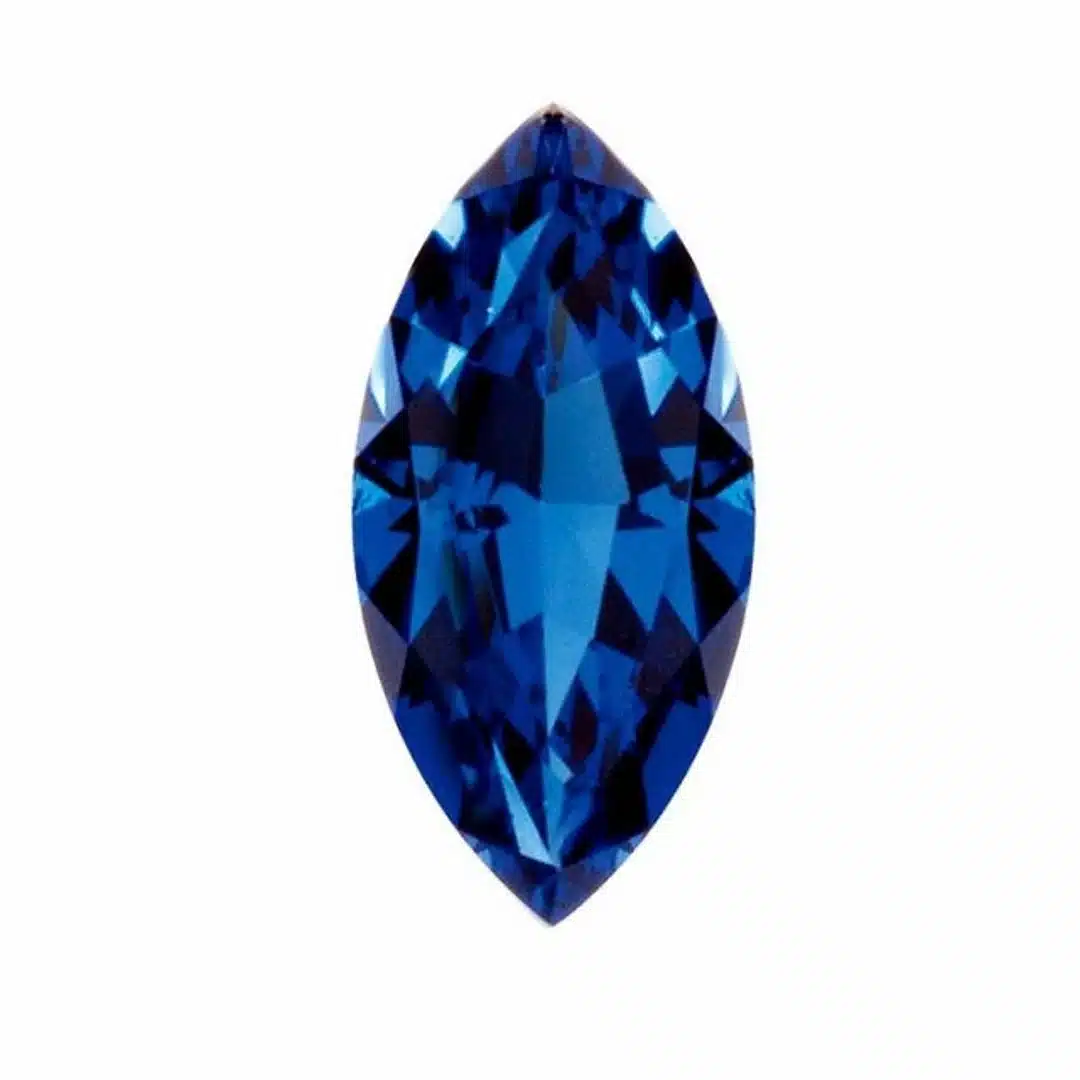0.20 Carat Blue Lab Grown Marquis Cut 4.5x2.5mm