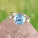 Side View of Handmade Silver Ring Setting Detail