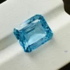 Natural Sky Topaz 8.25 Carat | 12x10mm Octagon Cut | Rare Sky-Blue Gemstone for Fine Jewelry Macro Close-Up of Rare Sky Blue Topaz Gemstone Color