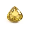Natural Lemon Quartz Heart Gemstone 46.30 Carat Faceted Yellow Stone