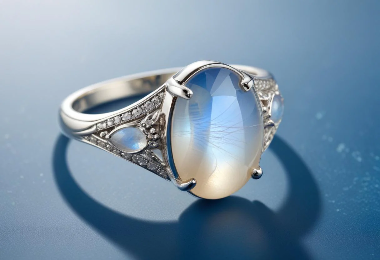 Natural Moonstone Gemstone - Blue Flash Rainbow Moonstone Hayat Gems