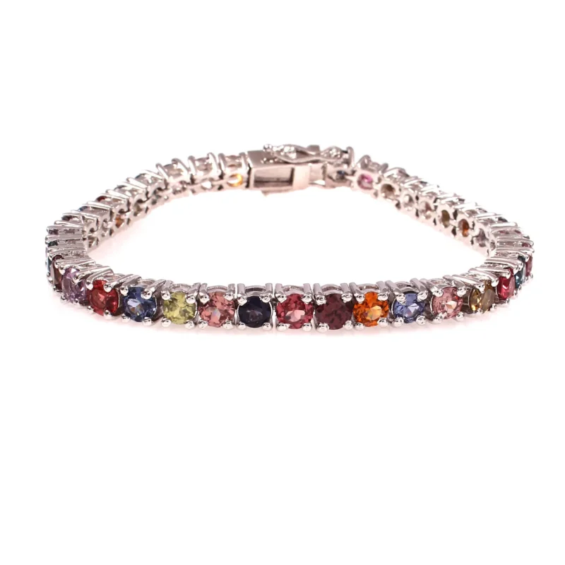 Secure Lock Mechanism for Silver Tennis Bracelet