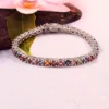 Natural Sapphire Luxury Silver Bracelet for Women, Exquisite Tennis Design for Elegant Events Natural Sapphire Tennis Bracelet for Women Silver Hayat Gems