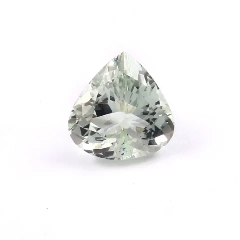 Aquamarine Natural Pastel Green Aquamarine 1.95 Carat Heart Cut Romantic Gemstone