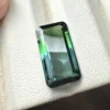 Back View of Faceted Bi-Color Tourmaline Gemstone