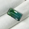 Macro Detail of Blue Green Color Zone in Bi-Color Tourmaline