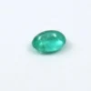Natural Zambian Emerald Cabochon 0.60 Carat | Smooth Oval Deep Green Gemstone Side Profile View of Oval Emerald Cabochon Dome Height