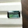 Baguette Cut Bi-Color Tourmaline Custom Pendant Jewelry Design