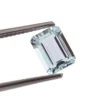 Loose Eye Clean Aquamarine Held in Tweezers for Custom Jewelry