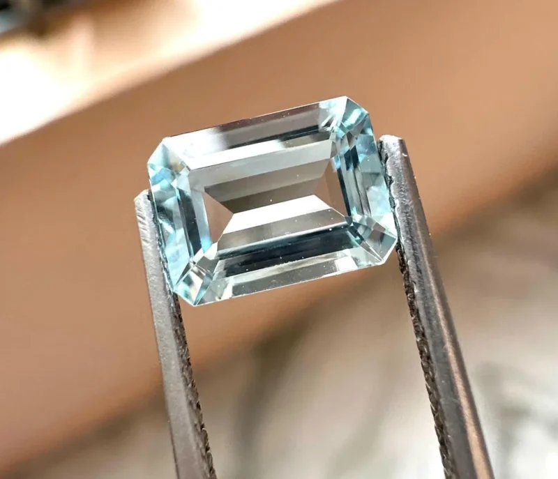 Emerald Cut Aquamarine Custom Art Deco Gold Ring Inspiration