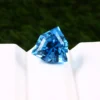 Natural 10.3 Carat Swiss Blue Topaz – Fancy Trillion Cut (13x13mm) Certified Eye-Clean Loose Gemstone for Custom Rings