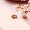 Natural 1.60 Carat Bi-Color Tourmaline – Soft Peach & Green Oval Cut (8x6mm) Certified Eye-Clean Loose Gemstone for Rings