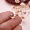 Natural 1.60 Carat Bi-Color Tourmaline – Soft Peach & Green Oval Cut (8x6mm) Certified Eye-Clean Loose Gemstone for Rings