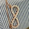 Infinity Moissanite Pendant Necklace | Rose Gold & Silver Minimalist Infinity Moissanite Pendant Necklace | Rose Gold & Silver Minimalist
