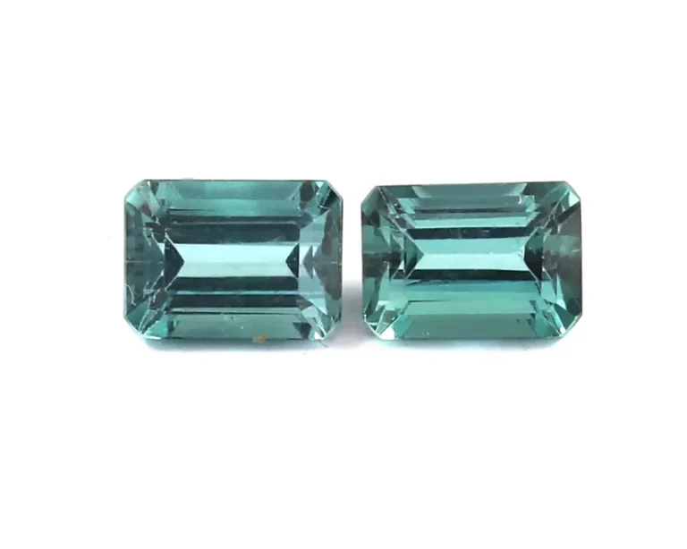 Gemstone Suggestion: Find the Natural Gemstone That Suits You Certified Natural Teal Tourmaline Matched Pair 2.20 Carat Emerald Cut